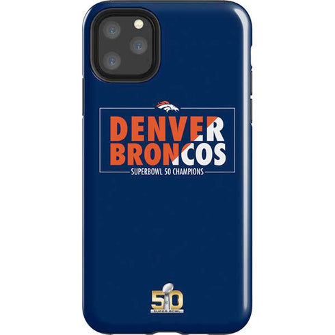 NFL Denver Broncos Super Bowl 50 Champions Bold iPhone 11 Pro Max Impact Case