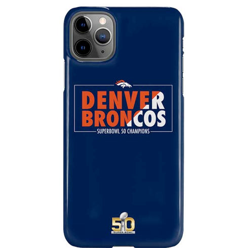 NFL Denver Broncos Super Bowl 50 Champions Bold iPhone 11 Pro Max Lite Case