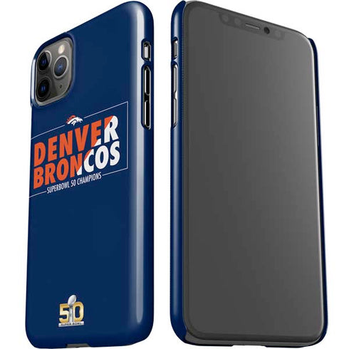 NFL Denver Broncos Super Bowl 50 Champions Bold iPhone 11 Pro Max Lite Case