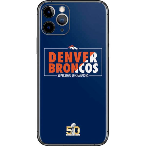 NFL Denver Broncos Super Bowl 50 Champions Bold iPhone 11 Pro Skin