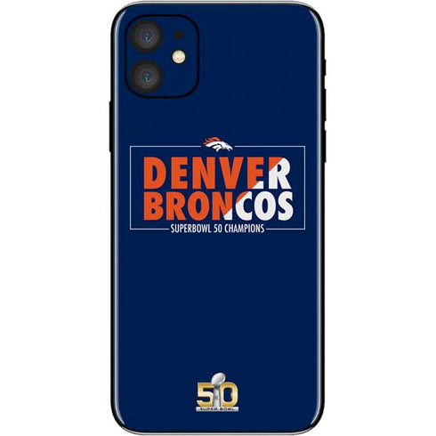 NFL Denver Broncos Super Bowl 50 Champions Bold iPhone 11 Skin