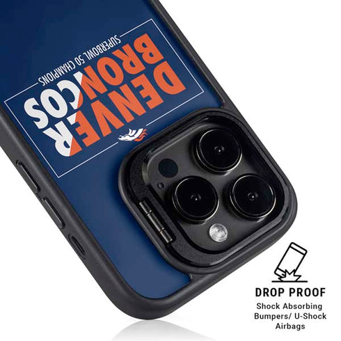 NFL Denver Broncos Super Bowl 50 Champions Bold iPhone 14 Pro Max Kickstand Case