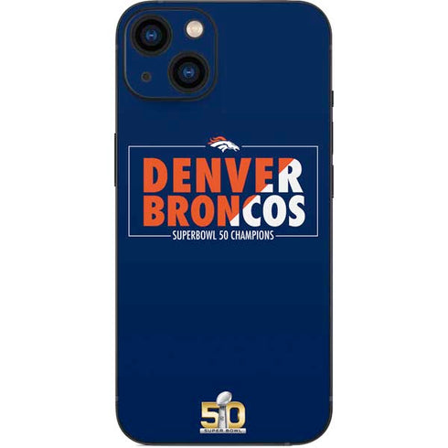 NFL Denver Broncos Super Bowl 50 Champions Bold iPhone Skins