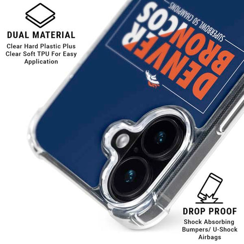 NFL Denver Broncos Super Bowl 50 Champions Bold iPhone 16 MagSafe Case