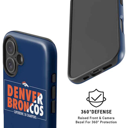 NFL Denver Broncos Super Bowl 50 Champions Bold iPhone 16 Plus Magsafe Impact Case
