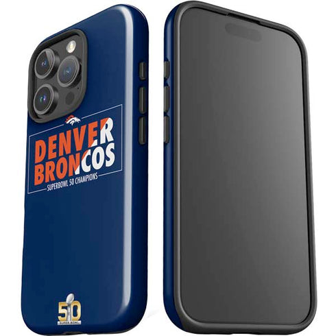 NFL Denver Broncos Super Bowl 50 Champions Bold iPhone 16 Pro Impact Case