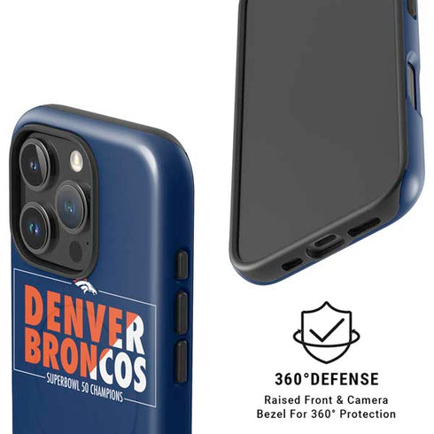 NFL Denver Broncos Super Bowl 50 Champions Bold iPhone 16 Pro Magsafe Impact Case