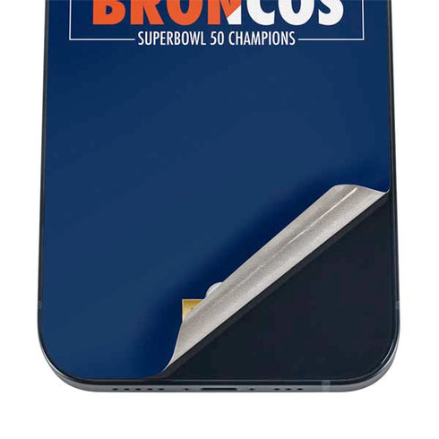 NFL Denver Broncos Super Bowl 50 Champions Bold iPhone 16 Skin