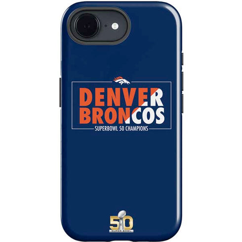 NFL Denver Broncos Super Bowl 50 Champions Bold iPhone 16e Impact Case