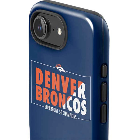 NFL Denver Broncos Super Bowl 50 Champions Bold iPhone 16e Impact Case
