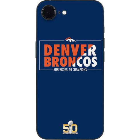 NFL Denver Broncos Super Bowl 50 Champions Bold iPhone 16e Skin