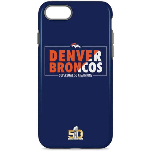 NFL Denver Broncos Super Bowl 50 Champions Bold iPhone 8 Pro Case