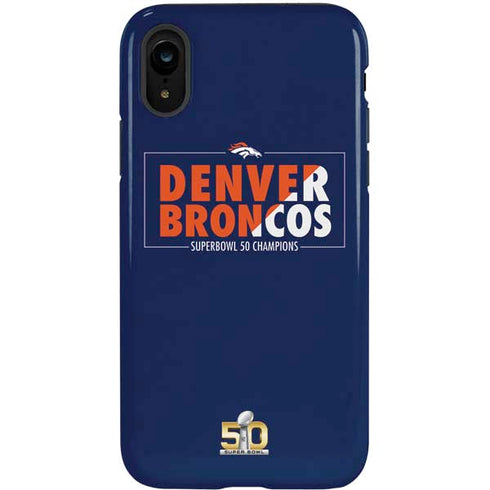 NFL Denver Broncos Super Bowl 50 Champions Bold iPhone XR Pro Case