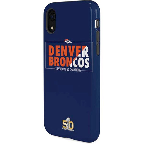 NFL Denver Broncos Super Bowl 50 Champions Bold iPhone XR Pro Case