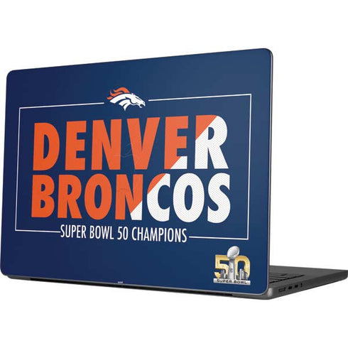 NFL Denver Broncos Super Bowl 50 Champions Bold Apple MacBook Pro 14-inch Skin