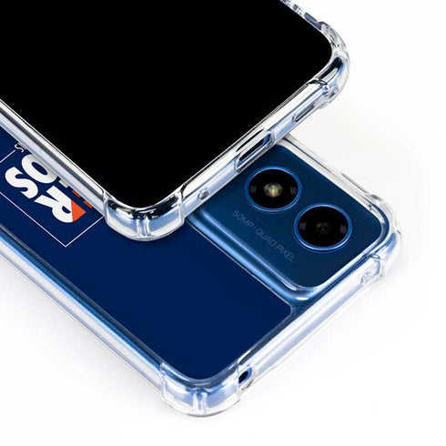 NFL Denver Broncos Super Bowl 50 Champions Bold Moto G 5G (2024) Clear Case