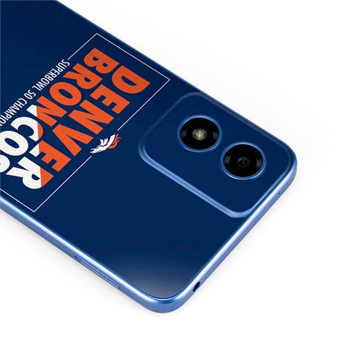 NFL Denver Broncos Super Bowl 50 Champions Bold Moto G Play 4G (2024) Skin