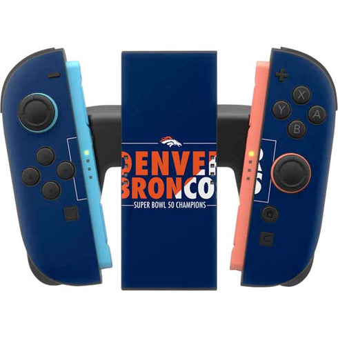 NFL Denver Broncos Super Bowl 50 Champions Bold Nintendo Switch 2 (2025) Joy-Con Controller Skin