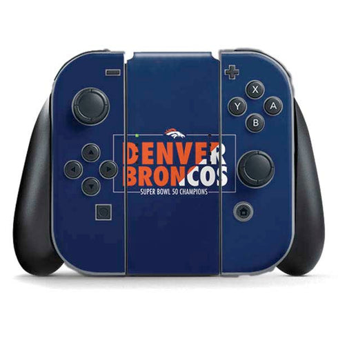 NFL Denver Broncos Super Bowl 50 Champions Bold Nintendo Skins