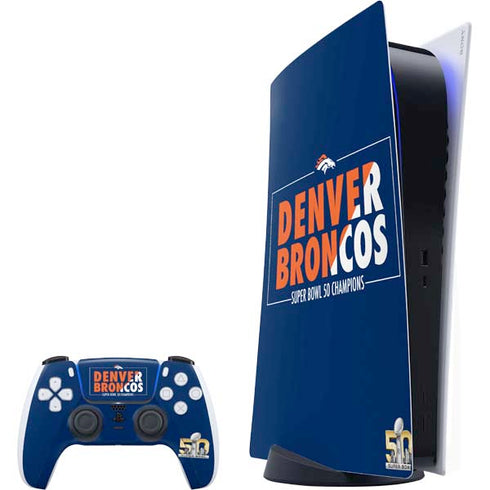 NFL Denver Broncos Super Bowl 50 Champions Bold PlayStation PS5 Skins