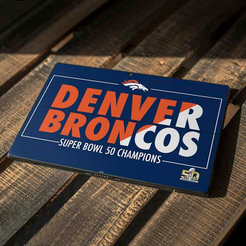 NFL Denver Broncos Super Bowl 50 Champions Bold Surface Pro 7 Skin