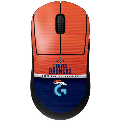 NFL Denver Broncos Super Bowl 50 Champions G Pro Wireless Gaming Mouse Skin