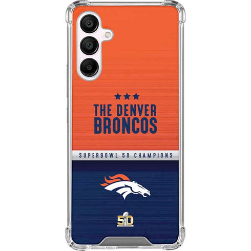 NFL Denver Broncos Super Bowl 50 Champions Galaxy A16 5G Clear Case