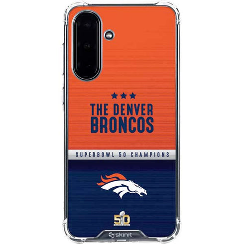 NFL Denver Broncos Super Bowl 50 Champions Galaxy A36 5G Clear Case