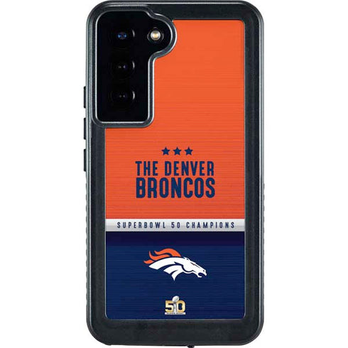 NFL Denver Broncos Super Bowl 50 Champions Galaxy S24 Plus Waterproof Case