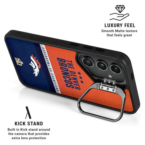 NFL Denver Broncos Super Bowl 50 Champions Galaxy S24 Ultra Kickstand Case