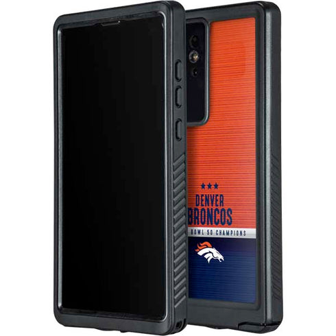 NFL Denver Broncos Super Bowl 50 Champions Galaxy S24 Ultra Waterproof Case