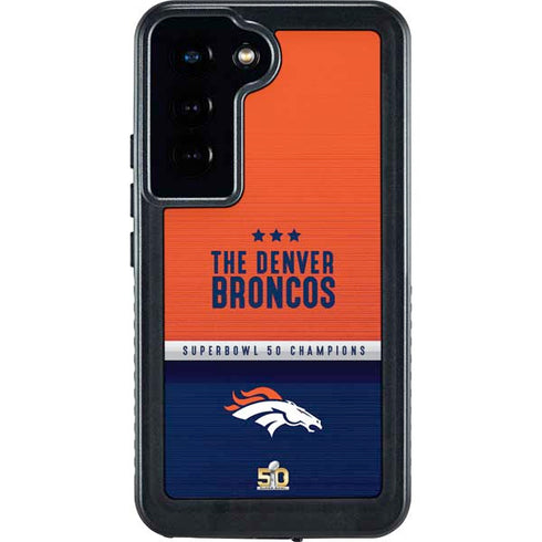 NFL Denver Broncos Super Bowl 50 Champions Galaxy S24 Waterproof Case