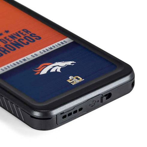 NFL Denver Broncos Super Bowl 50 Champions Galaxy S24 Waterproof Case