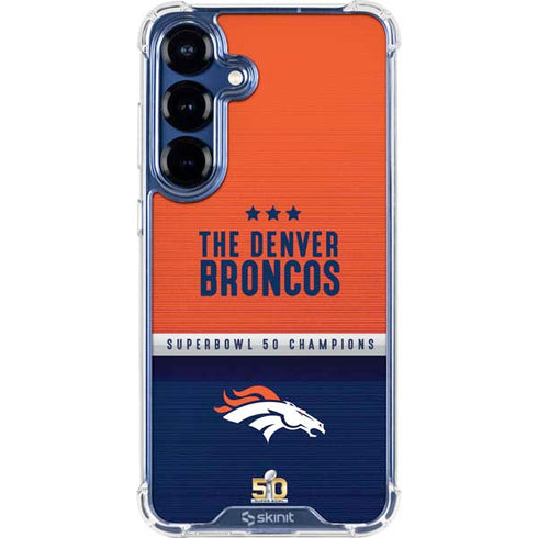 NFL Denver Broncos Super Bowl 50 Champions Galaxy S25 Clear Case