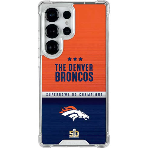 NFL Denver Broncos Super Bowl 50 Champions Galaxy S26 Ultra Clear Case