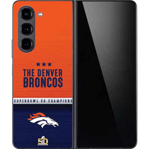 NFL Denver Broncos Super Bowl 50 Champions Galaxy Z Fold5 5G Skin
