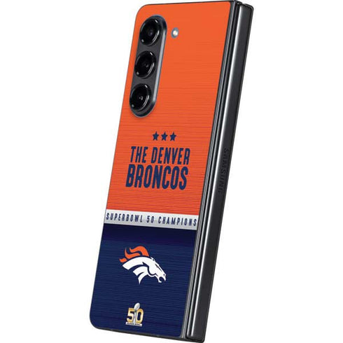 NFL Denver Broncos Super Bowl 50 Champions Galaxy Z Fold5 5G Skin
