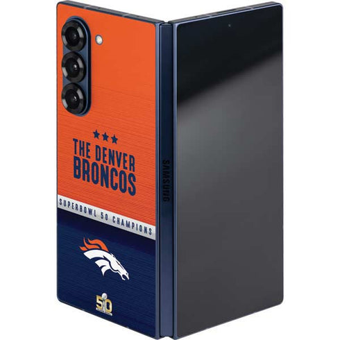 NFL Denver Broncos Super Bowl 50 Champions Galaxy Z Fold6 Skin
