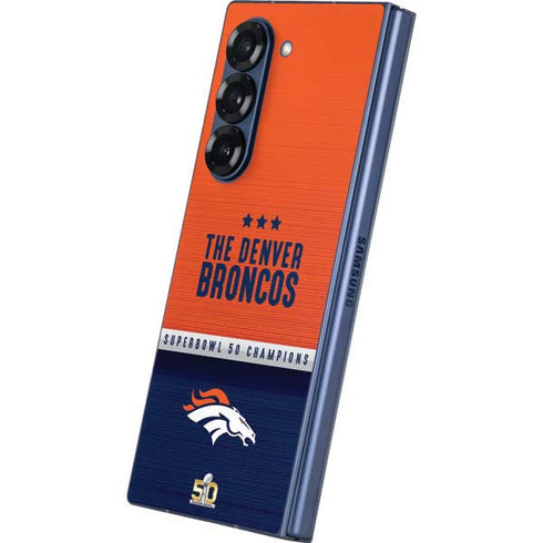 NFL Denver Broncos Super Bowl 50 Champions Galaxy Z Fold6 Skin
