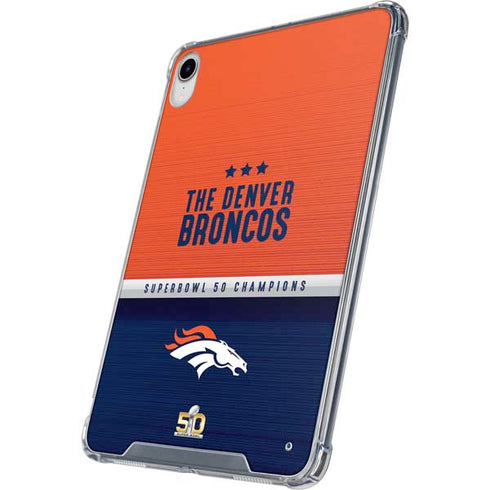 NFL Denver Broncos Super Bowl 50 Champions iPad 11th Gen (2025) Clear Case