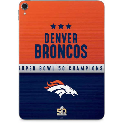 NFL Denver Broncos Super Bowl 50 Champions Apple iPad Pro Skin