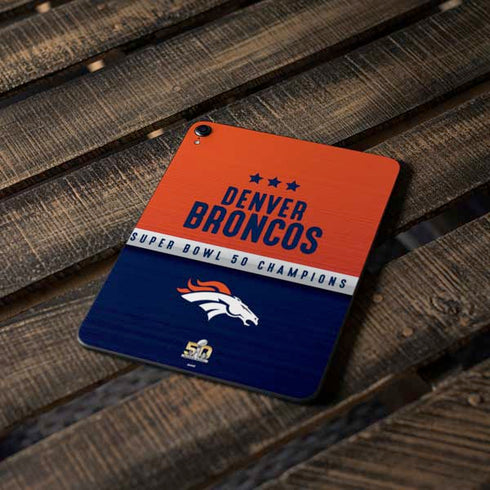 NFL Denver Broncos Super Bowl 50 Champions Apple iPad Pro Skin