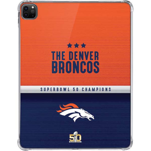 NFL Denver Broncos Super Bowl 50 Champions iPad Pro 11in (2024) Clear Case