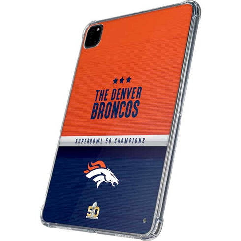 NFL Denver Broncos Super Bowl 50 Champions iPad Pro 11in (2024) Clear Case