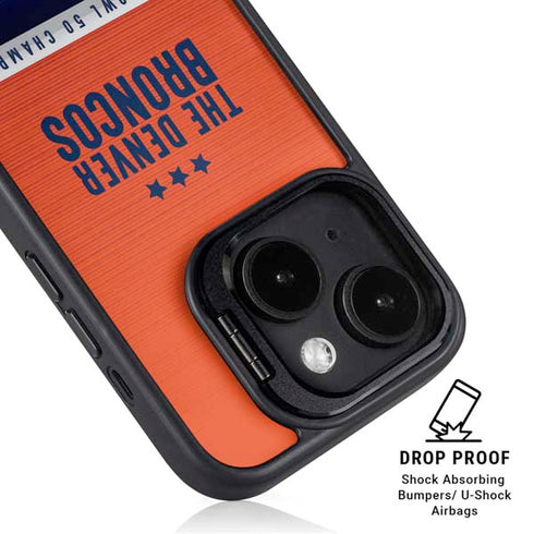 NFL Denver Broncos Super Bowl 50 Champions iPhone 14 Plus Kickstand Case