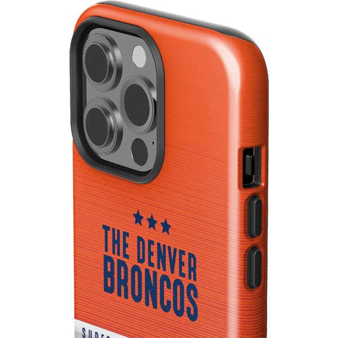 NFL Denver Broncos Super Bowl 50 Champions iPhone 15 Pro Impact Case