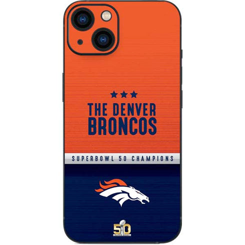 NFL Denver Broncos Super Bowl 50 Champions iPhone 15 Skin