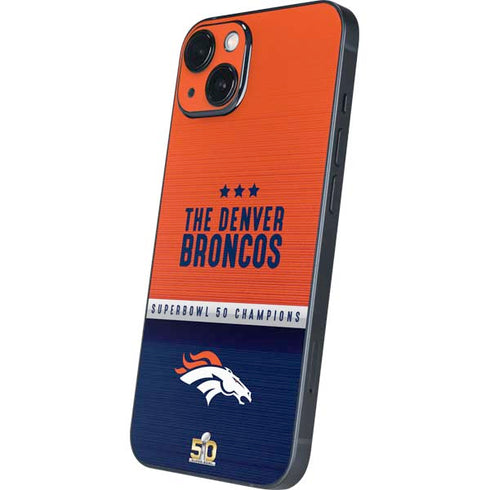 NFL Denver Broncos Super Bowl 50 Champions iPhone 15 Skin