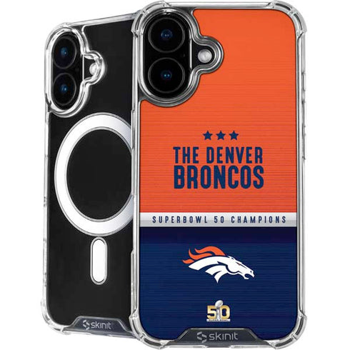 NFL Denver Broncos Super Bowl 50 Champions iPhone 16 MagSafe Case