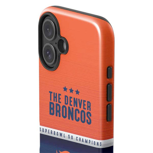 NFL Denver Broncos Super Bowl 50 Champions iPhone 16 Plus Impact Case